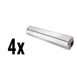 (4 stuks) Aluminiumfolie rol 