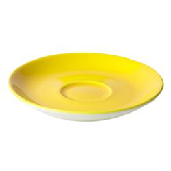 (6 pieces) BART | Porcelain Coffee Saucer Set – Ø 135 mm - Yellow