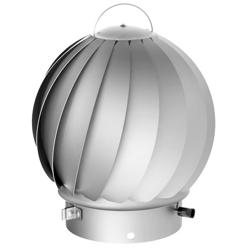 Sombrerete giratorio tipo veleta para chimenea - acero inoxidable - ajustable - Ø120-150mm