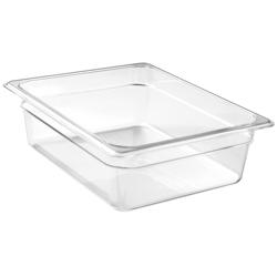 (6 pieces) CAMBRO | CAMWEAR® Polycarbonate Gastronorm Container - 1/2 - Clear - 100 mm