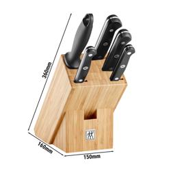 ZWILLING | GOURMET - Set ceppo portacoltelli - 7 pezzi - Naturale