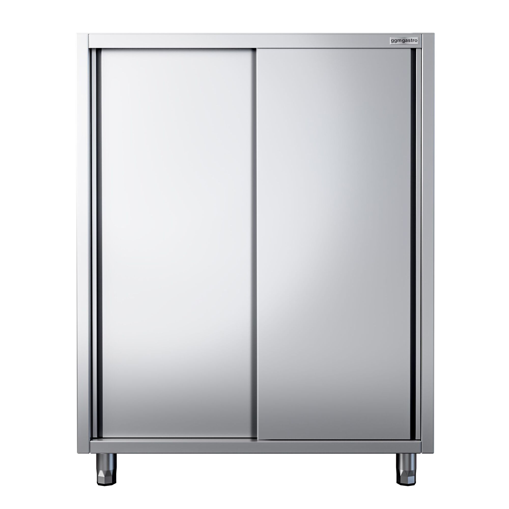 Armoire haute en inox PREMIUM - 1400x600mm - 2 portes coulissantes - Hauteur: 1800mm