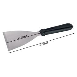 Pelle snack & plancha - Acier inoxydable - Lame : 123x100mm - Longueur : 250mm