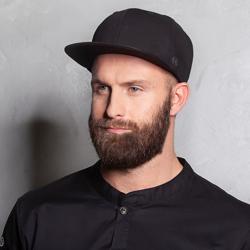 (5 pieces) KARLOWSKY | Flat cap classic - black