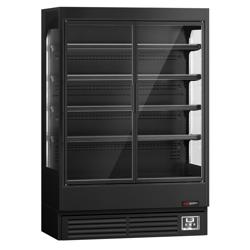 Naścienna szafa chłodnicza z izolowanymi drzwiami na zawiasach - 1320 mm - 595 litrów - z oświetleniem LED i 4 półkami