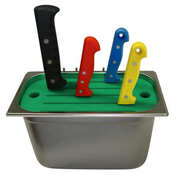Esterilizador de facas por água quente - GN 1/3 - incl. suporte para facas