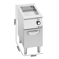 Brasiera elettrica professionale - Profondità 900mm - 400mm - 11,5L - 4,8kW - 1 vasca fissa