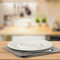 (6 pcs) LUX - Coffee saucers - Ø135mm - Ivory