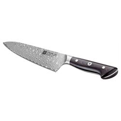 ZWILLING | Tanrei Chef's Knife 200 mm – Straight Edge - Damascus 101-Layer - Brown Micarta Handle