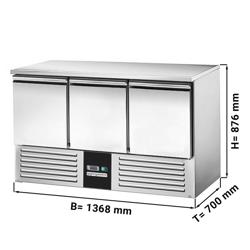 Холодильний стіл PREMIUM  - 1370x700 мм - з 3 дверима