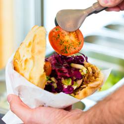 El Kebabgrill - 1,85 kW - max. 5 kg - inkl. 2 flügeltüren & fettsamlingsbehållare