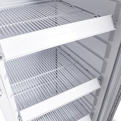 GASTRO-COOL Armario expositor refrigerado para bebidas - 418mm - 140 litros - estrecho - 1 puerta batiente de cristal - con iluminación LED - Blanco