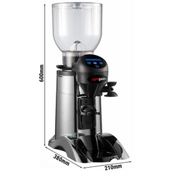 Coffee grinder - 2 kg - 77dB - With automatic dosing - Silver