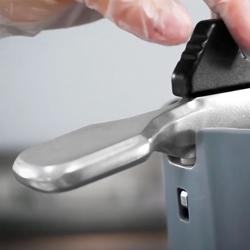 Robot tăiere legume / Mașină de tăiat legume - 735 W - incl. 4 discuri de tăiere / răzuire - capac rabatabil - oțel inoxidabil