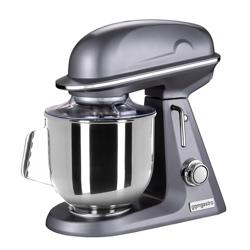 Planetmixer - 7 l - 350 W - inkl. visp, flatblandare och degkrok - bänkmodell - grå