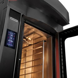 Roterende heteluchtoven op gas voor bakkerij - Touch - 10x EN 60x40 - met rijskast & wassysteem