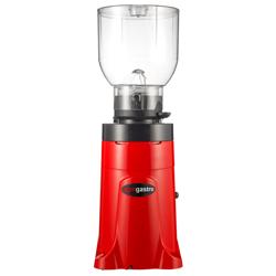Koffiemolen - 2kg bonenreservoir - geluidsarm - 63dB - Met dispenser - rood