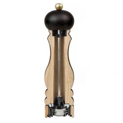 (3 pieces) PEUGEOT | PARIS - Pepper mill - wooden chocolate - Height: 400mm