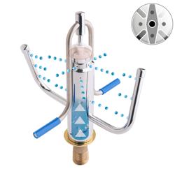 Inbouw glazenspoeler - met automatische waterstop en terugslagklep (waterslot)