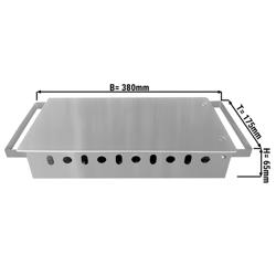 Commercial Warming Plate - 2 Burners – Stainless Steel – 380×175×65 mm
