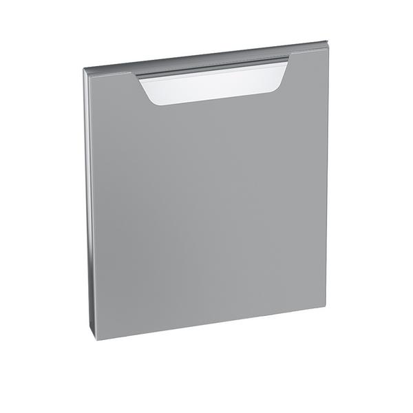 LORENZO | Porta per base armadiata - 400x40x500mm - acciaio inox AISI 304 | battuta a destra - compatibile con serie LORENZO 700 & 900