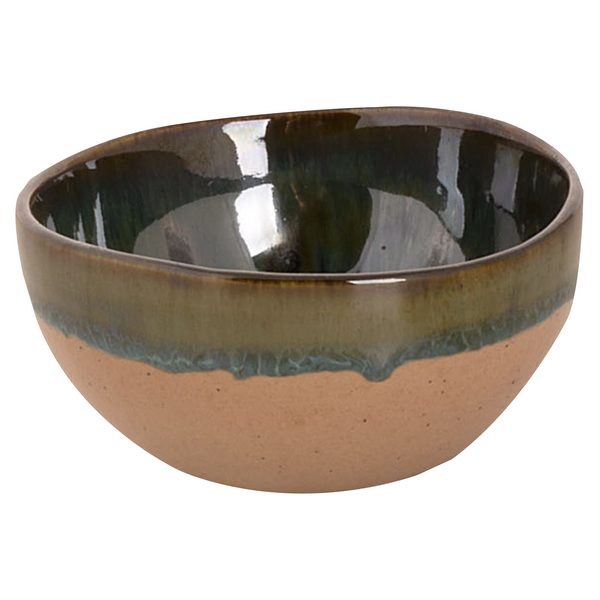 (6 st) WISTERIA - skål - Ø 11 cm - grön/beige