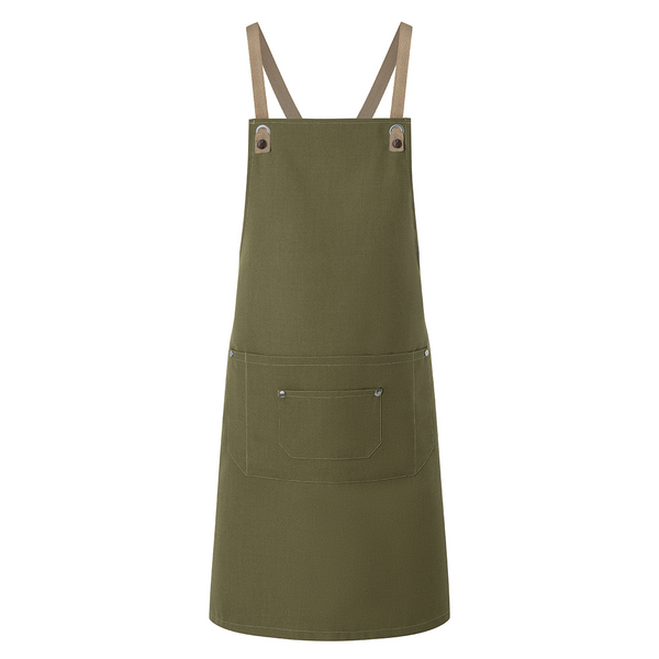 Karlowsky - Delantal con peto Urban-Nature - Verde musgo