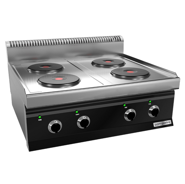 Fogão eléctrico - 4 placas circulares (9,2 kW)