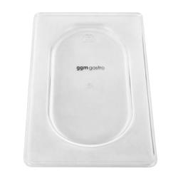 Capac din policarbonat GN 1/9 - transparent - 7 mm înălţime