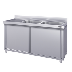 یونیت اکونومی ظرف - 1800*600 میلیمتر - دو سینک در راست