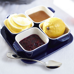 STAUB | CERAMIQUE - Tapasset - 5 stuks - Keramiek - Donkerblauw