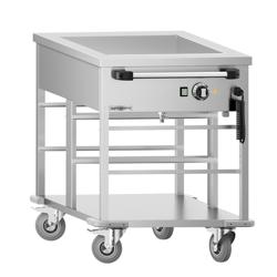 Chariot bain-marie thermique - 1 kW - 2 x GN 1/1 - température de cuve réglable en commun