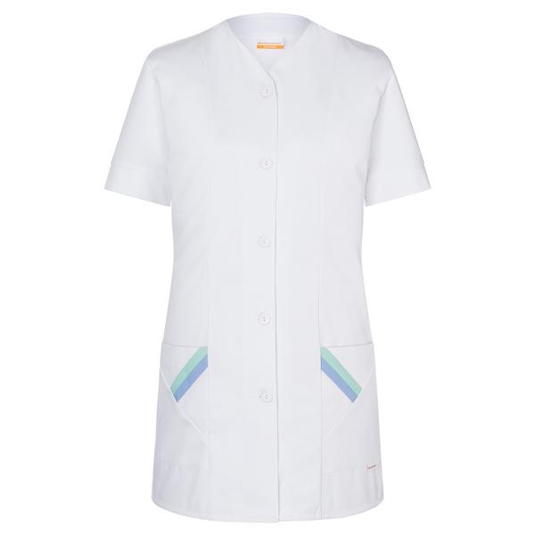 KARLOWSKY | Ladies' Tunic Melanie – Short Sleeve - V‑Neck - Size 38 - Easy‑Care Poly‑Cotton