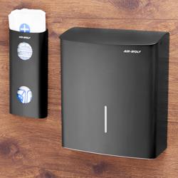 AIR-WOLF - cubo de basura higiénico - 10 litros - para montaje en pared