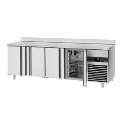 Tavolo refrigerato PREMIUM - 2330x600mm - Ventilata - 510 L - con 4 porte