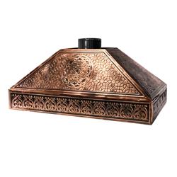Cappa per bollitore per tè - esterno ramato - 900x400x500mm