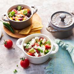 STAUB | CERAMIQUE - Набір кокотниць - 4 шт. - Ø 100 мм - Керамічні - Білий колір слонової кістки