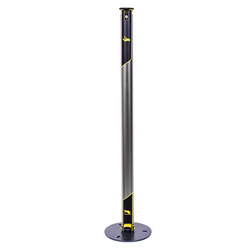 Desinfectans & zeepdispenser - Voetbediening - 1400ml - Aluminium