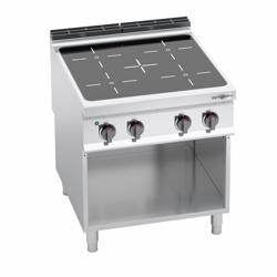 Infrared Hob - 16kW - 4 zones - with open base shelf