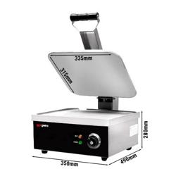 Klämgrill | Hamburgergrill - 2,2 kW - Slät topp och botten - Grillyta: 350x330mm