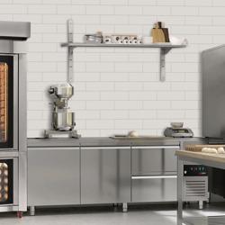 Paslanmaz Duvar Rafı PREMIUM - 1500x300mm - 2 katlı