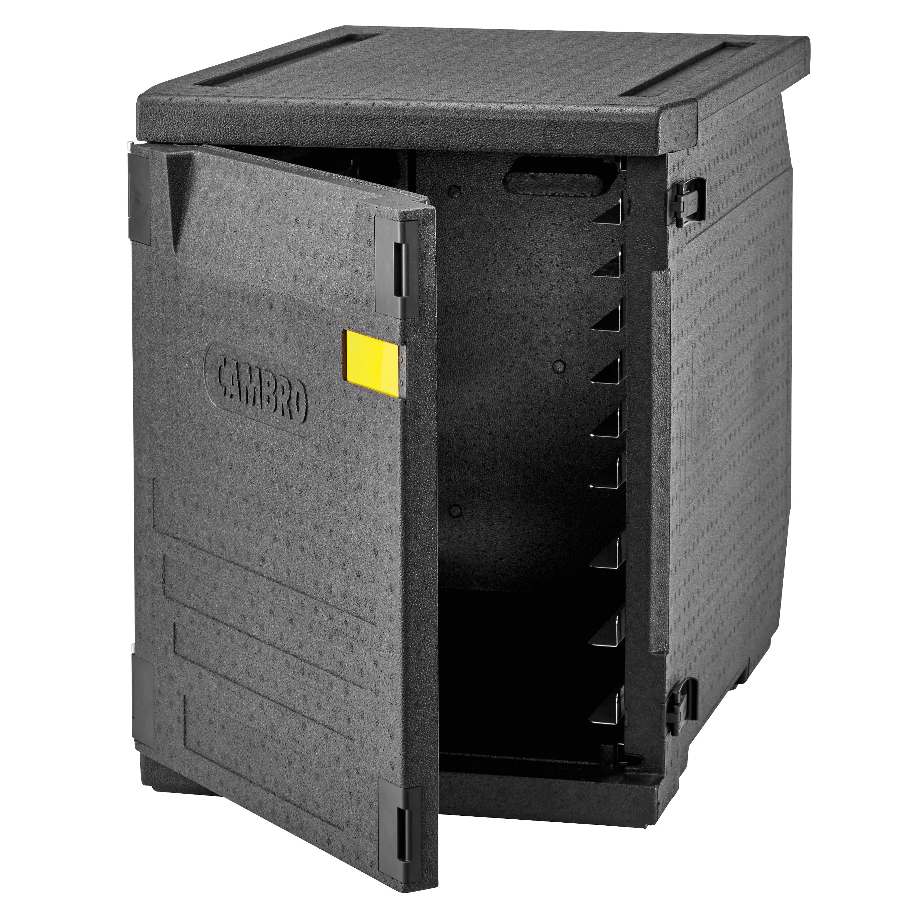 CAMBRO | CAM GOBOX® - Chargeur frontal - EN 600x400 - avec ensemble de 2 rails en inox - Noir