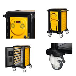 Carrello termico - riscaldato a secco - 14x GN 1/1