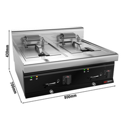 Friteuza electrica - 10 + 10 litri (18kW)