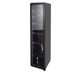 GASTRO-COOL | Drankenkoelkast - 212 liter - Smal - 1 glazen deur - Zwart
