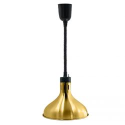 Lampada riscaldante a infrarossi - 275W - Ø290mm - regolabile in altezza - Oro