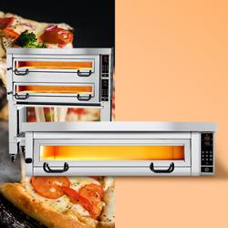 Elektrische pizzaoven Power - 6x 34cm - Digitaal - incl. afzuigkap