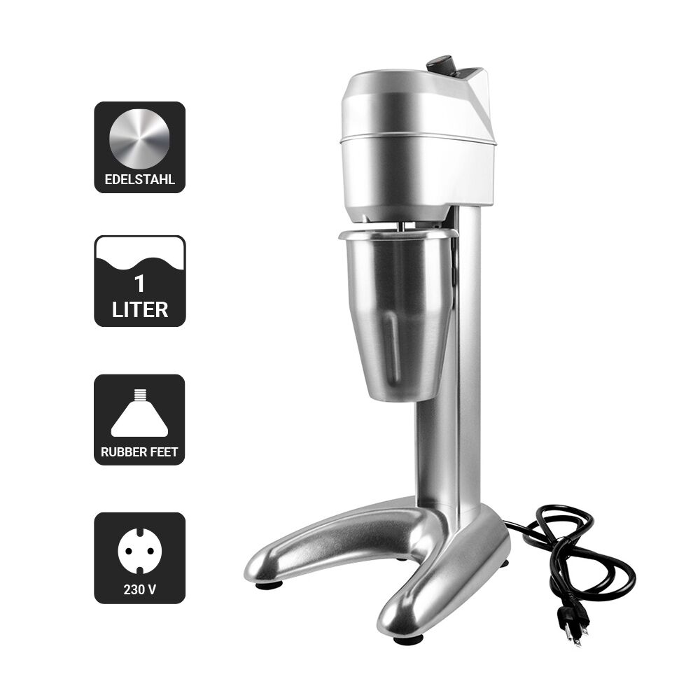 Mixeur à milkshake professionnel ECO - 1 tête - 1 litre - 300 Watt - Vitesse variable