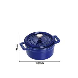 STAUB | LA COCOTTE - Mini kookpot - Ø 100mm - Gietijzer - Donkerblauw