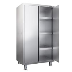 Armoire de travail en inox PREMIUM - 1000x700mm - 2 portes battantes - Hauteur: 1800mm